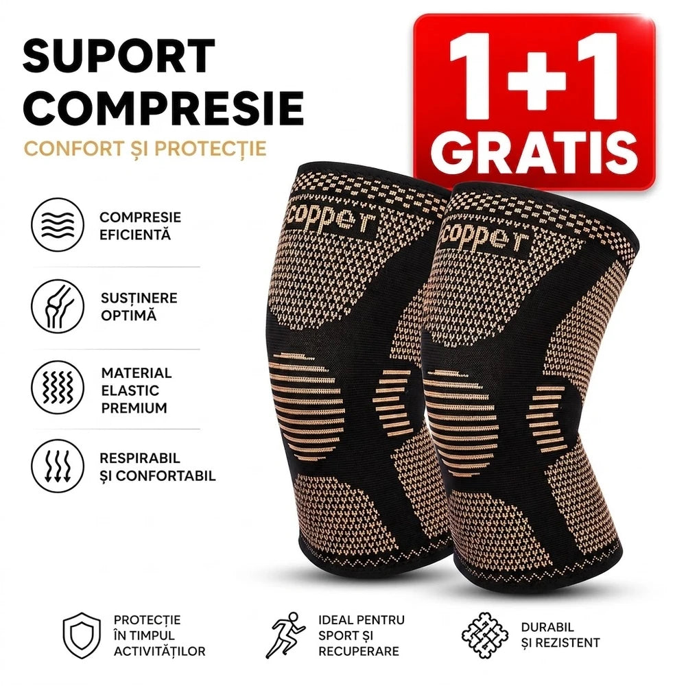 Genunchieră cu fir de cupru 1+1 GRATIS